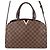 Borsa a mano Bowling Kensington Damier Ebene Louis Vuitton Marrone