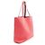 Borsa tote Double Sens Hermès, pelle Taurillon Clémence, donna, rosa e bordeaux - vista 2