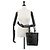 CHANEL Cambon Linie Medium Tote Bag aus schwarzem Lackkalbsleder mit silberner Hardware () - Ansicht 10