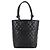 CHANEL Cambon Linie Medium Tote Bag aus schwarzem Lackkalbsleder mit silberner Hardware () - Ansicht 3