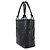 CHANEL Cambon Linie Medium Tote Bag aus schwarzem Lackkalbsleder mit silberner Hardware () - Ansicht 4