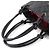 CHANEL Cambon Linie Medium Tote Bag aus schwarzem Lackkalbsleder mit silberner Hardware () - Ansicht 6