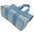 Hermès Borsa a mano da donna in cotone e poliestere Hermes Valparaiso PM blu - vista 3