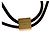 Scrunchie Nanogram Planet Louis Vuitton, Donna, , Metallo, Nero - vista 4