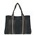 Borsa Hermès Troca Horizontal MM per uomini e donne in pelle e cotone nero, marrone scuro
