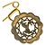 Broche Pin Motivo Cavalo Hermès Banho de Ouro Feminino HERMÈS Dourado - vista 4