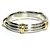 Anello da uomo Christian Dior, combinazione di oro giallo e platino - vista 2