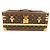 COFFRET Champagne Monogram LOUIS VUITTON, Boîte Intérieure, Objet, Coffre, Toile, Bois, Homme/Femme, Marron