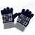Fendi Check FF Bicolor Glove gloves Navy gray