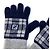 Fendi Check FF Bicolor Glove gloves Navy gray - view 2