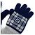 Fendi Check FF Bicolor Glove gloves Navy gray - view 3