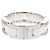 Chanel Ultra Collection Medium # White Ceramic and Silver Diamond Ring, , Gold. - view 3
