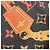 Sciarpa Muffler Carré Rising Confidential Monogram Louis Vuitton Rosso - vista 2