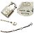 LOUIS VUITTON Bracciale Louis Vuitton UNICEF Lockit Argento - vista 3