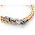 Tod's Bracciale in acciaio inossidabile e pelle per donne in argento, verde, rosso - vista 3