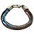 Louis Vuitton Armband LV Treble Damier Leder Braun Blau VUITTON Herren - Ansicht 6