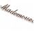 Spilla Pin Mademoiselle Rhinestone Coco Argento Rosa CHANEL