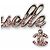 Spilla Pin Mademoiselle Rhinestone Coco Argento Rosa CHANEL - vista 5