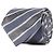 LOUIS VUITTON Monogram Regimental Silk Cravate Blue Men's Tie