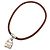 Collana bracciale choker Constance Hermès in pelle unisex marrone