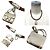 Collana bracciale choker Constance Hermès in pelle unisex marrone - vista 2