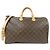 Louis Vuitton Monogram Speedy Bandouliere Boston Bag Brown