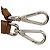 Prada Schultergurt Braun Silber Leder Damen PRADA - Ansicht 4