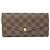 Carteira Sarah Damier Louis Vuitton Marrom