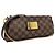 LOUIS VUITTON Pochette Eva Damier Borsa a Catena Spalla Marrone - vista 2