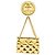BROOCH CHANEL RUE CAMBON Coco Mark Matelassé, Placcato Oro, Donna D'oro
