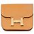 Constance Hermès HERMES Cartera Compacta de Cuero Epsom Dorada #B Castaño - vista 2