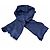 LOUIS VUITTON Sciarpa/Stola Blu Notte Monogramma Sete Lana Blu Navy per Uomini e Donne - vista 2