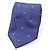 Louis Vuitton Silk Tie with Dotted Monogram Pattern for Men Blue - view 2