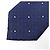 Louis Vuitton Silk Tie with Dotted Monogram Pattern for Men Blue - view 3