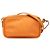 Fendi Mini Zucchino in tela arancione con zip e tracolla incrociata