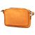 Fendi Mini Zucchino in tela arancione con zip e tracolla incrociata - vista 2