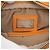 Fendi Mini Zucchino in tela arancione con zip e tracolla incrociata - vista 6