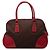 Prada Bauletto Tasche aus Canapa-Leinwand mit braunen Cinghiale-Besätzen