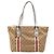 Gucci Braune GG Canvas Jolicoeur Tote Beige