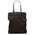 Fendi Braune Zucchino Canvas Tote Dunkelbraun