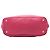 Bolsa tote conversível aberta com zíper lateral em vitello daino rosa da Prada - vista 3