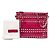 Valentino Borsa in pelle rosa Rockstud Triple Zip Crossbody - vista 8