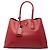 Prada Grande Borsa Doppia in Pelle Saffiano Rossa Rosso
