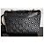 Tory Burch Borsa a spalla in pelle nera trapuntata con catena dorata Nero - vista 3