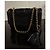 Tory Burch Borsa a spalla in pelle nera trapuntata con catena dorata Nero - vista 7