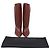 Stivaletti con zip 80 in pelle marrone di Givenchy Rosso - vista 6