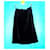 Yves Saint Laurent Jupe en velours noir SAINT LAURENT Rive Gauche  - vue 2