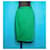 Tailleur jupe Yves Saint Laurent Rive Gauche vert coton  - vue 5