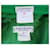 Tailleur jupe Yves Saint Laurent Rive Gauche vert coton  - vue 9