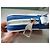 Borsa a tracolla Louis Vuitton Danube Blu Eggshell in tela Bianco sporco - vista 4